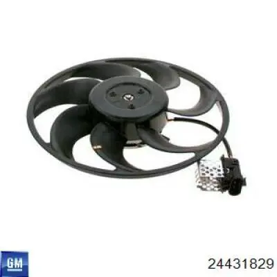 Compre 24431829 General Motors Difusor do radiador de esfriamento, montado com motor e roda de aletas