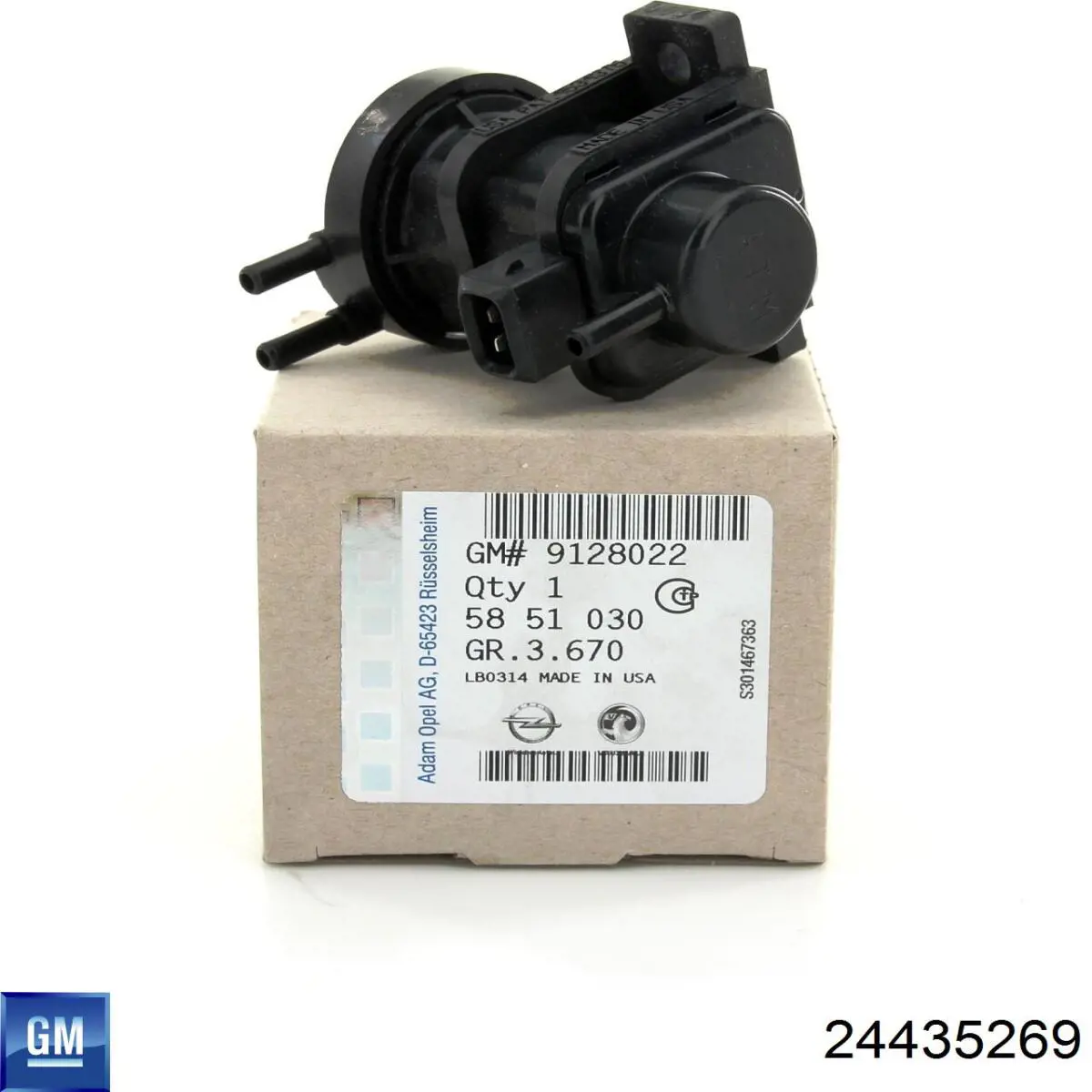 Compre 24435269 Peugeot/Citroen Convertidor de pressão (solenoide) de supercompressão