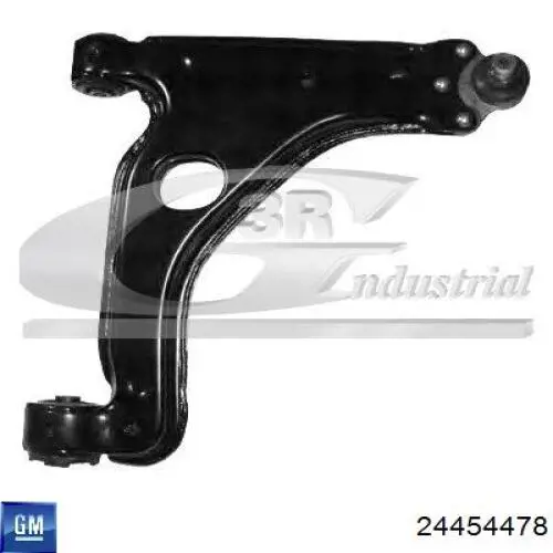 Compre 24454478 General Motors Braço oscilante inferior direito de suspensão dianteira