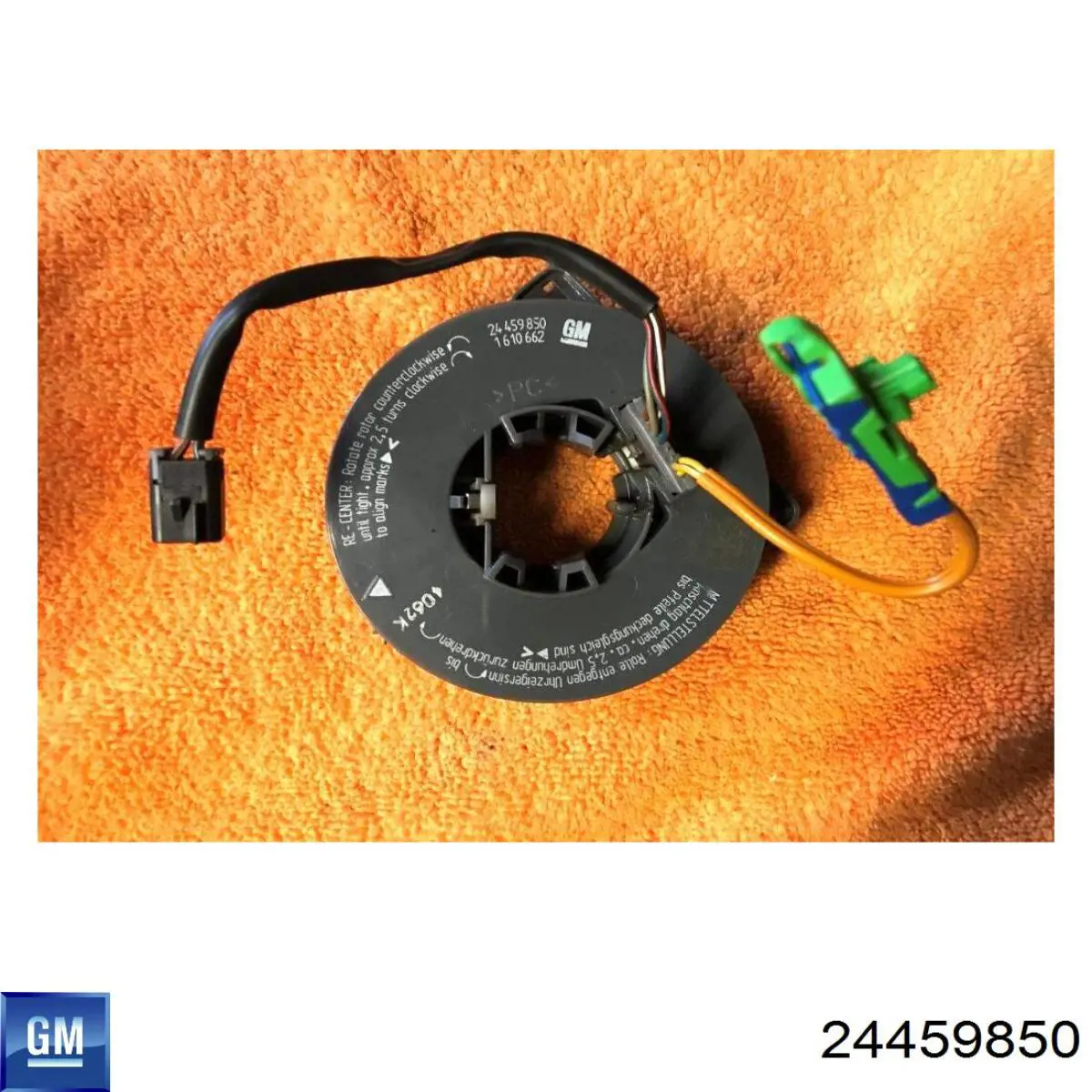 24459850 General Motors Anel AIRBAG de contato, cabo plano do volante