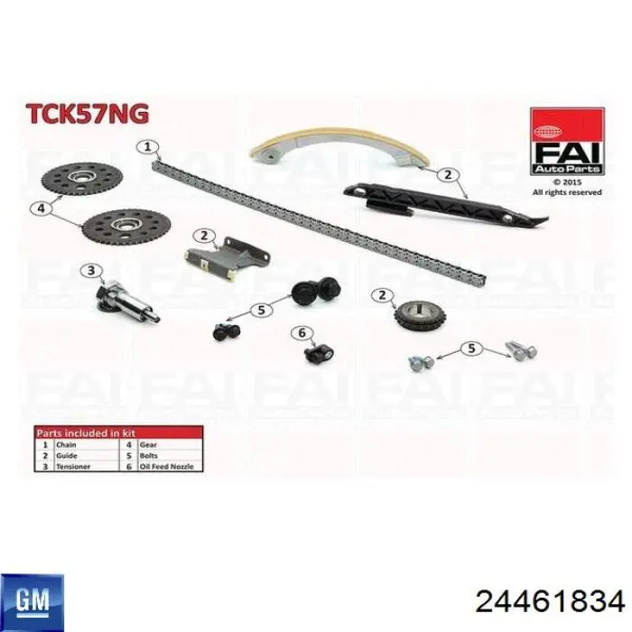 Cadeia do mecanismo de distribuição de gás General Motors 24461834 preço, a partir de 122,89 USD
