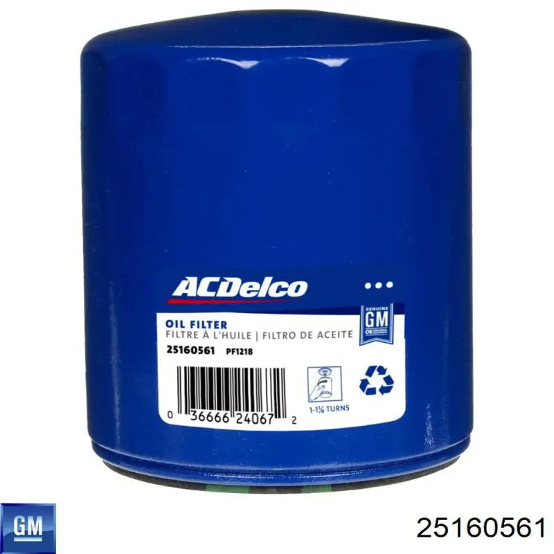 Filtro de óleo General Motors 25160561 preço, a partir de 10,14 USD