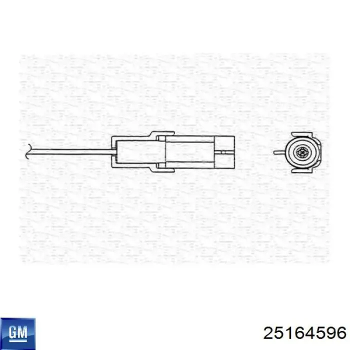Sonda lambda, sensor de oxigênio 25164596 General Motors