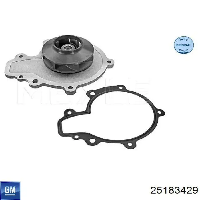 Bomba de água (bomba) de esfriamento General Motors 25183429 preço, a partir de 42,78 USD