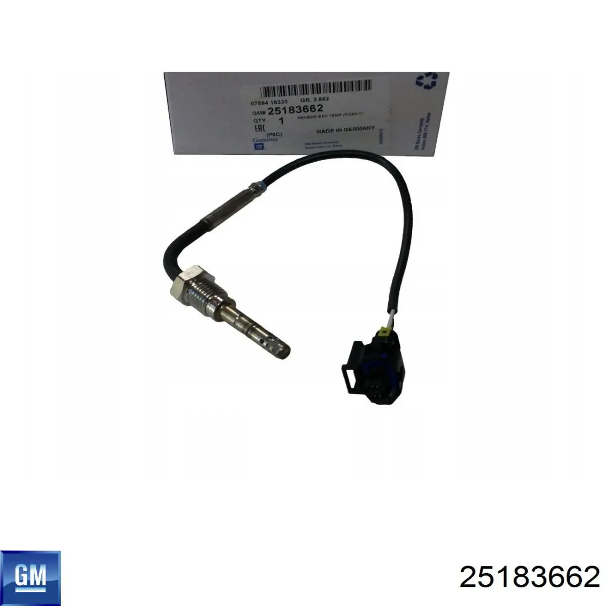 25183662 General Motors Sensor de temperatura dos gases de escape (GE), antes de filtro de partículas diesel