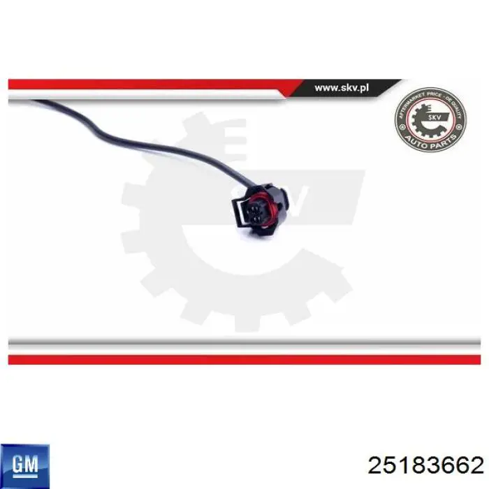 Compre 25183662 General Motors Sensor de temperatura dos gases de escape (GE), antes de filtro de partículas diesel