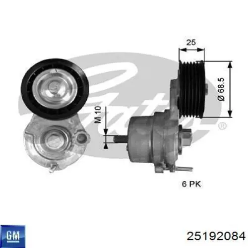 Reguladora de tensão da correia de transmissão General Motors 25192084 preço, a partir de 62,09 USD