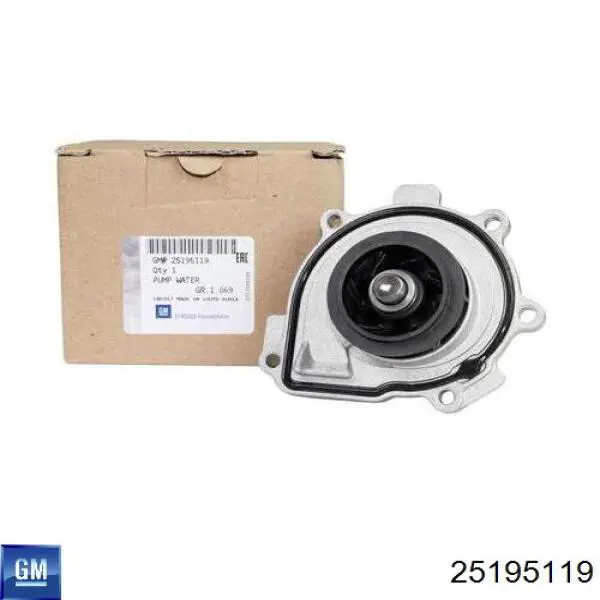 Bomba de água (bomba) de esfriamento General Motors 25195119 preço, a partir de 64,40 USD