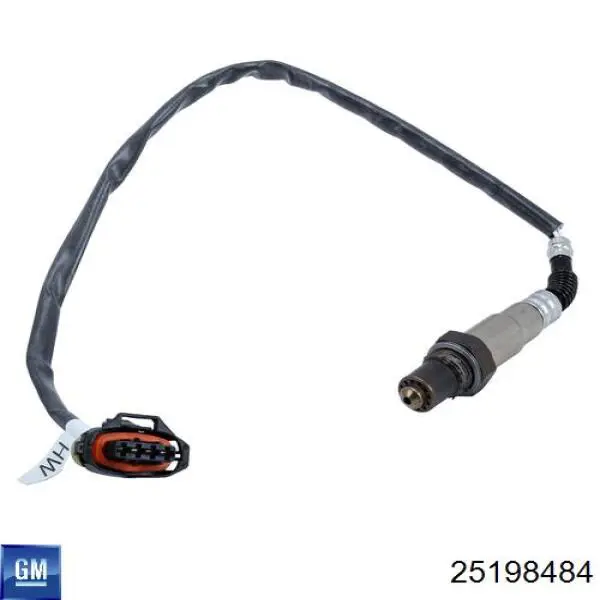 25198484 General Motors Sonda lambda, sensor direito de oxigênio depois de catalisador