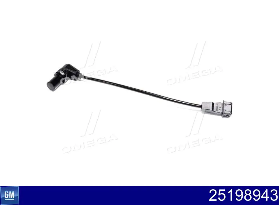 25198943 General Motors Sensor de posição (de revoluções) de cambota