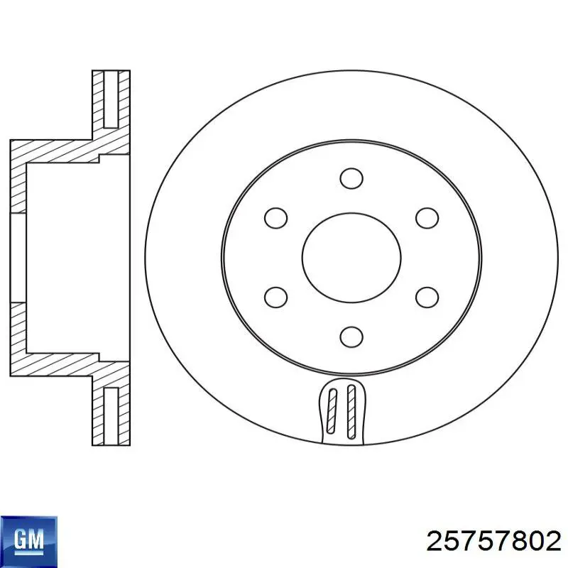 Compre 25757802 General Motors Disco do freio traseiro