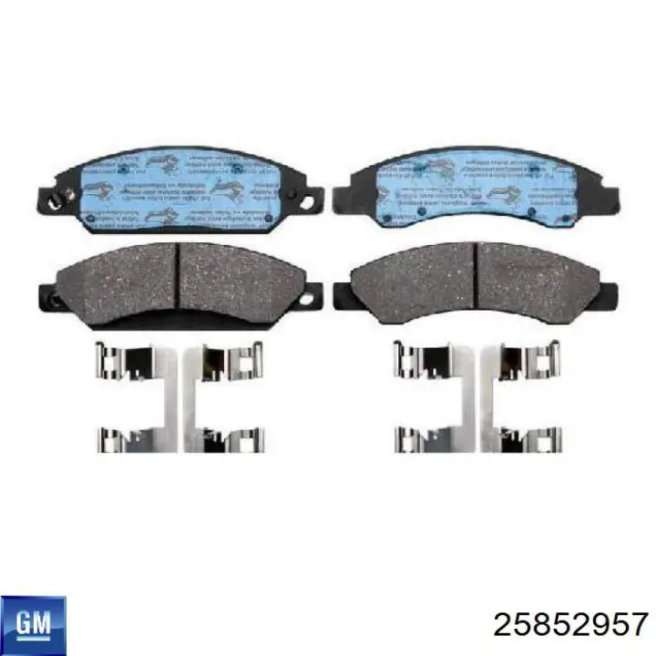 Compre 25852957 General Motors Sapatas do freio dianteiras de disco