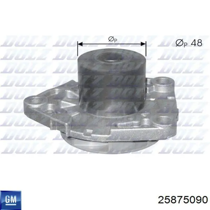 Bomba de água (bomba) de esfriamento Chrysler 4666044BB preço, a partir de 90,10 USD