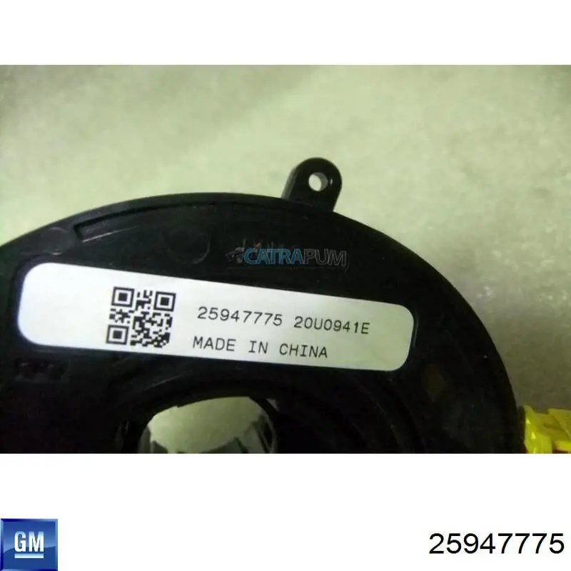 Anel AIRBAG de contato, cabo plano do volante 25947775 General Motors