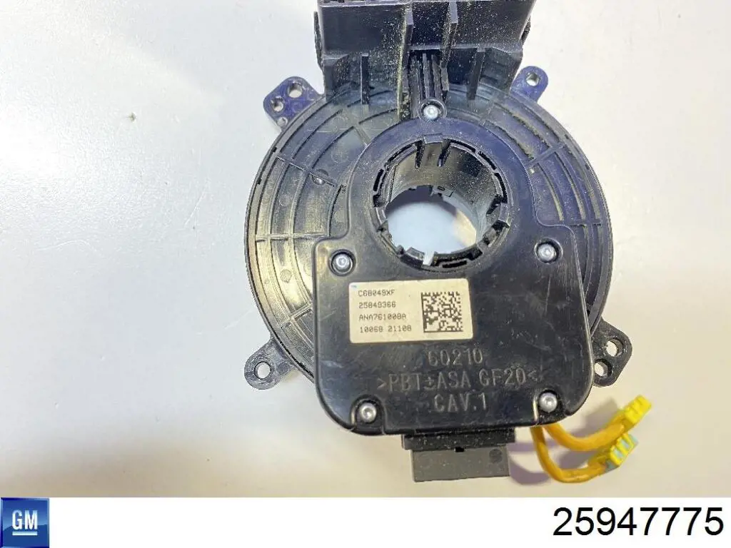 Anel AIRBAG de contato, cabo plano do volante General Motors 25947775
