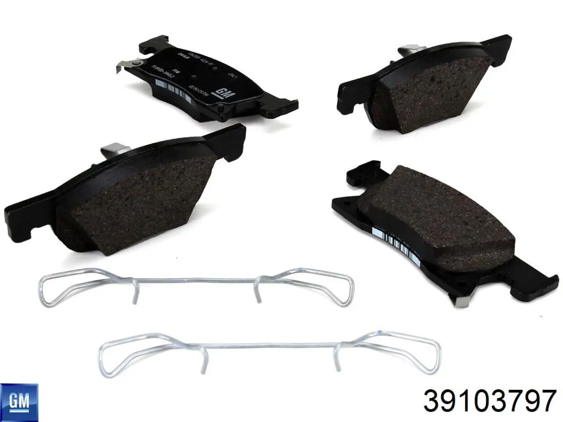 Compre 39103797 General Motors Sapatas do freio dianteiras de disco