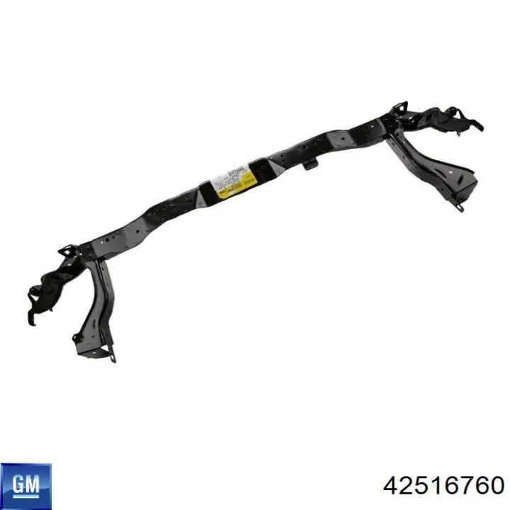 42516760 General Motors Suporte do radiador montado (painel de montagem de fixação das luzes)