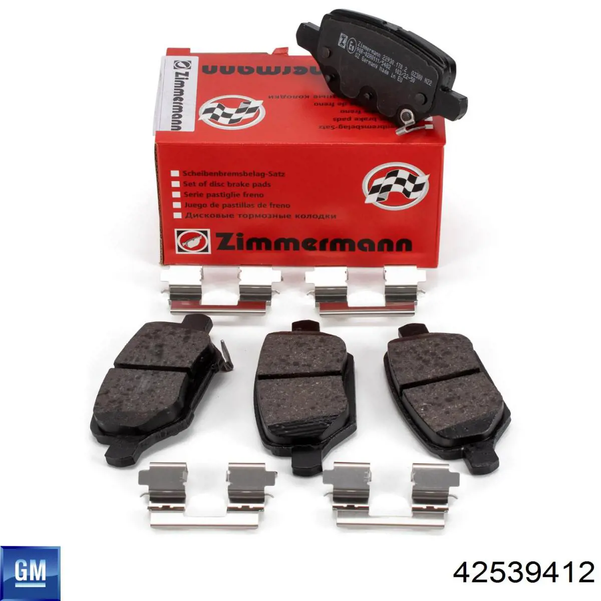 Compre 42539413 General Motors Sapatas do freio traseiras de disco