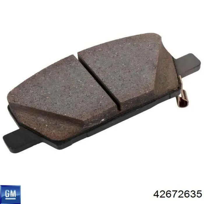 42672635 General Motors Sapatas do freio dianteiras de disco