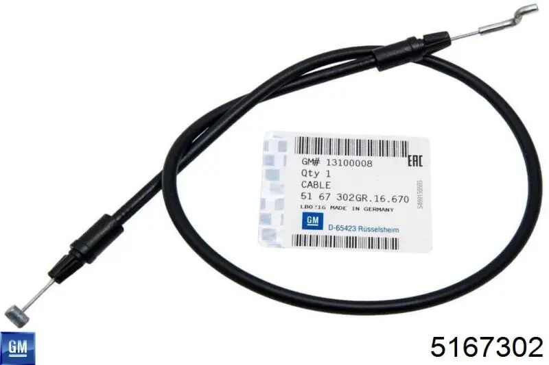 Cabo de regulação de encosto do assento Opel 5167302 preço, a partir de 17,40 USD