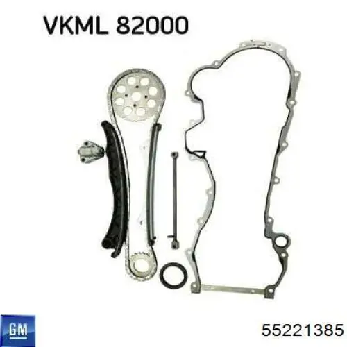 Compre 55221385 Peugeot/Citroen Cadeia do mecanismo de distribuição de gás