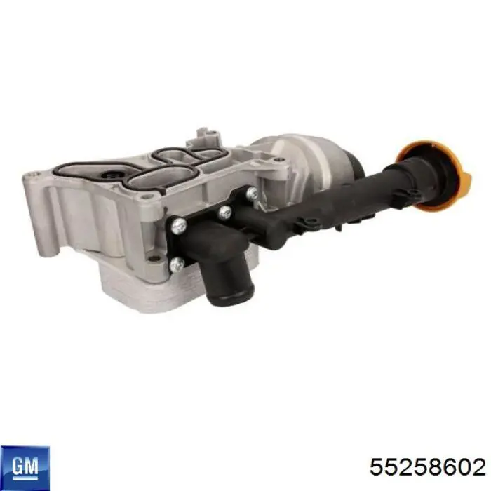 Radiador de óleo (frigorífico), debaixo de filtro 55211908 Fiat/Alfa/Lancia