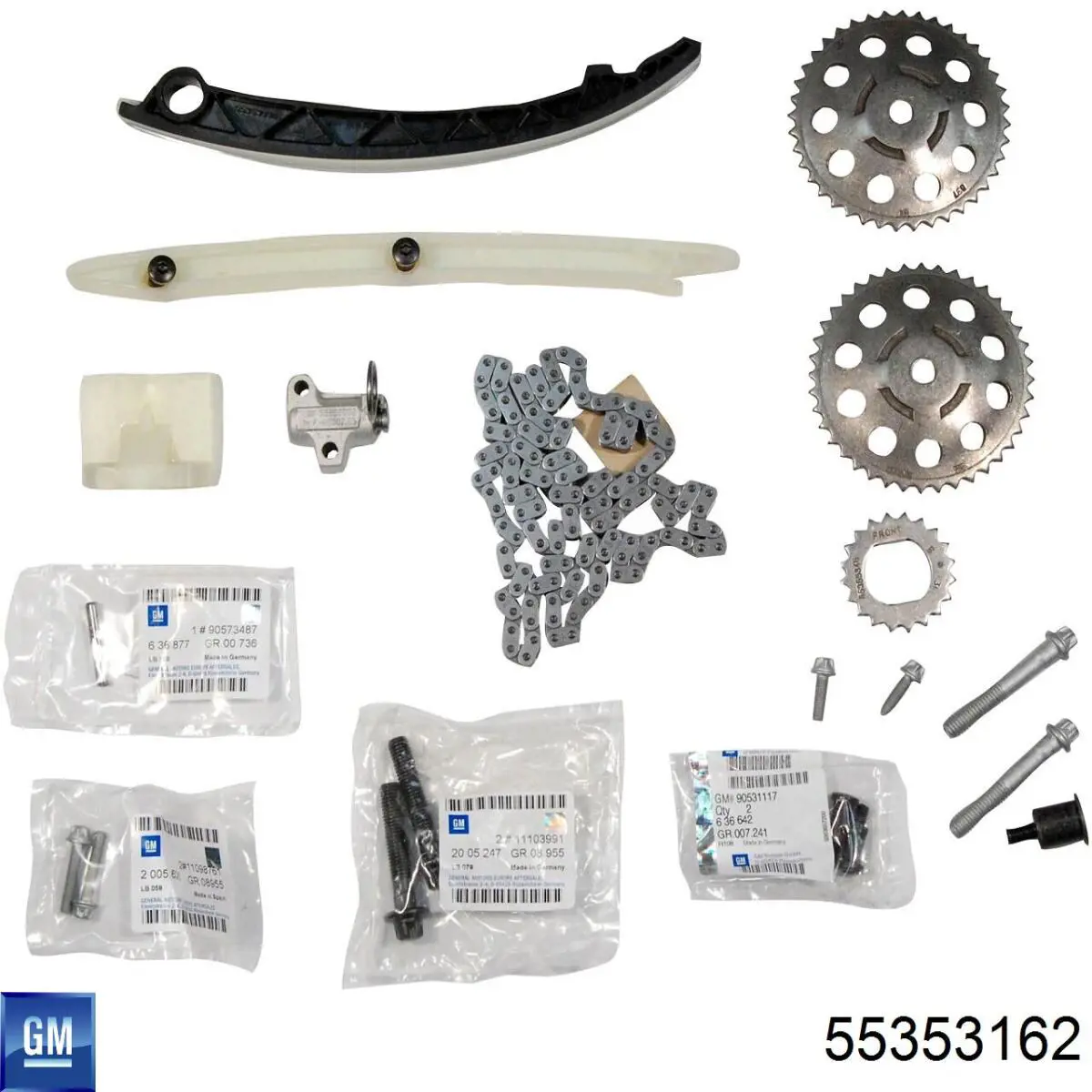 Compre 90531515 General Motors Engrenagem de cadeia de roda dentada da árvore distribuidora de escape de motor