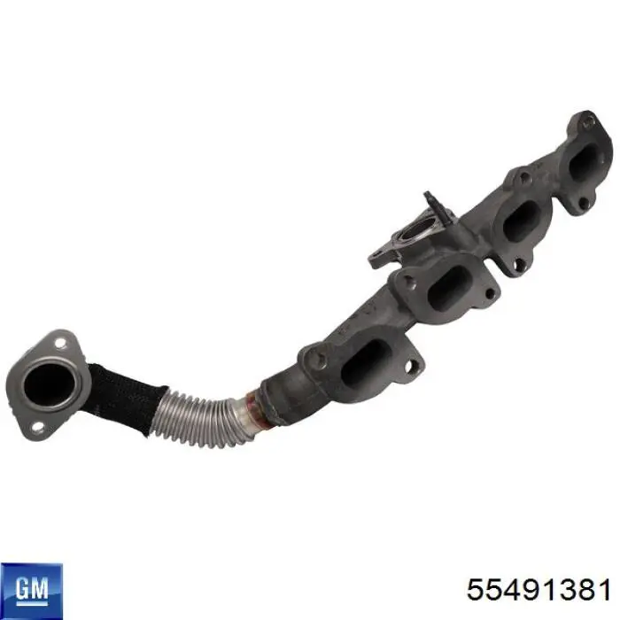 55491381 Opel Tubo coletor de escape
