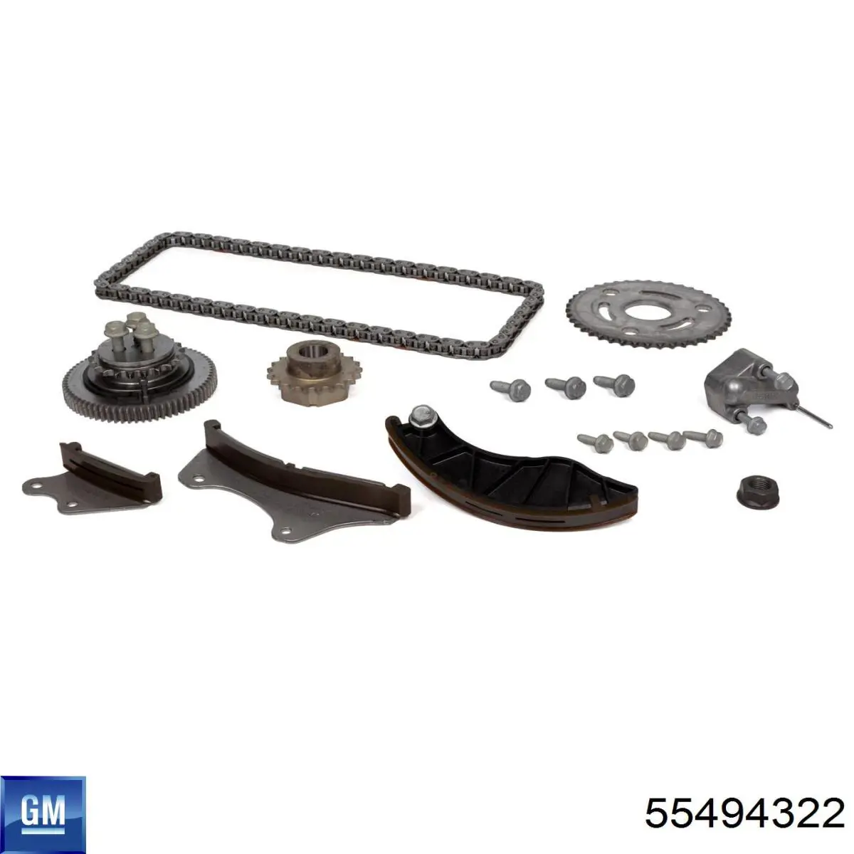 55488244 General Motors Cadeia do mecanismo de distribuição de gás, kit