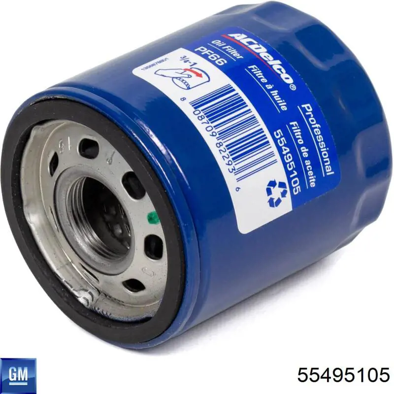 Filtro de óleo General Motors 55495105
