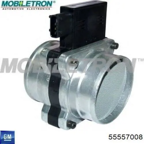55557008 General Motors Sensor de fluxo (consumo) de ar, medidor de consumo M.A.F. - (Mass Airflow)