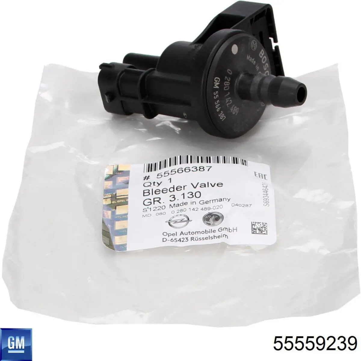 Compre 55559239 General Motors Convertidor de pressão (solenoide) de supercompressão