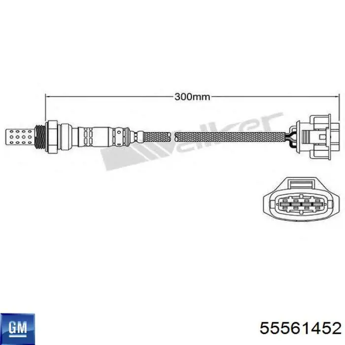 Sonda lambda, sensor de oxigênio General Motors 55561452 preço, a partir de 90,42 USD