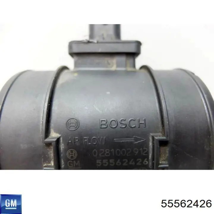 Compre 55562426 General Motors Sensor de fluxo (consumo) de ar, medidor de consumo M.A.F. - (Mass Airflow)