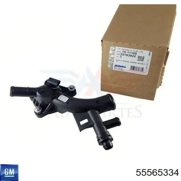 Flange do sistema de esfriamento (união em T) 55565334 General Motors