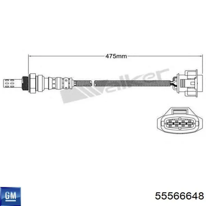 Sonda lambda, sensor de oxigênio depois de catalisador Profit 40050026