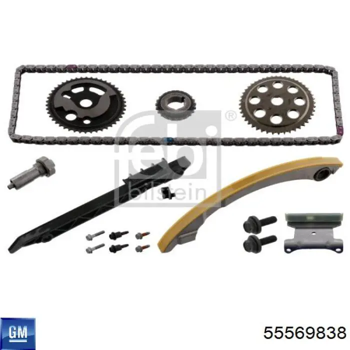 55569838 General Motors Cadeia do mecanismo de distribuição de gás, kit