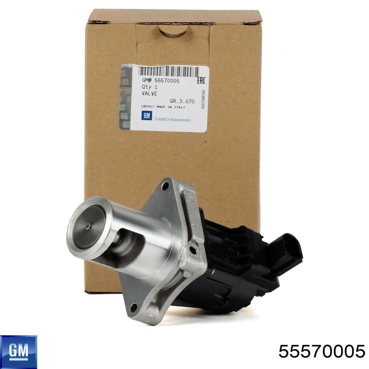 Válvula EGR de recirculação dos gases 55570005 General Motors