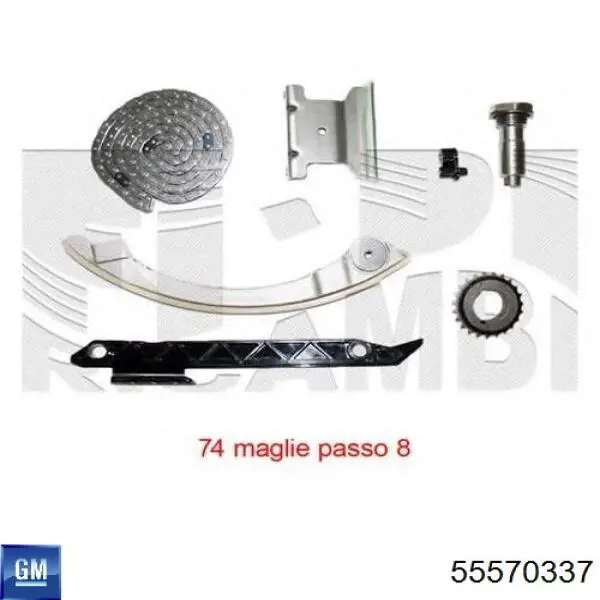 Compre 55570337 General Motors Cadeia do mecanismo de distribuição de gás, kit