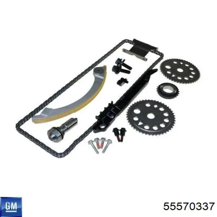 55570337 General Motors Cadeia do mecanismo de distribuição de gás, kit