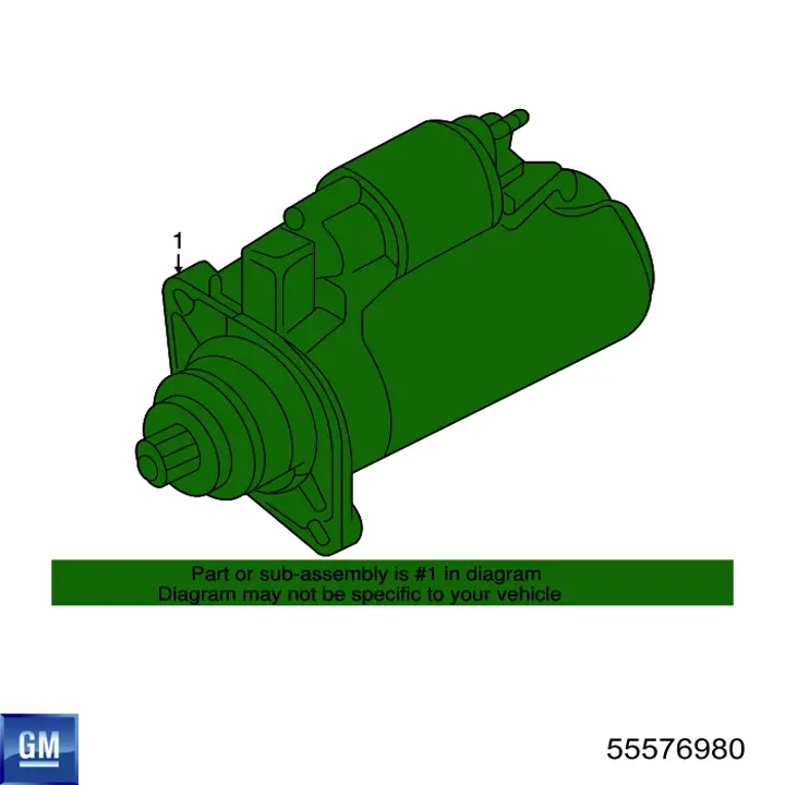 Compre 55576980 General Motors Motor de arranco