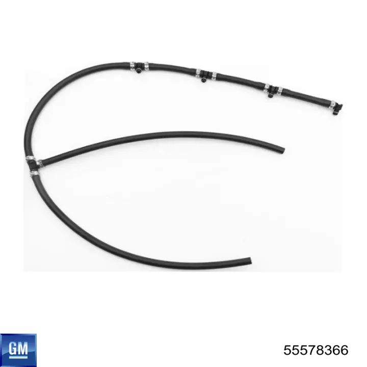 Tubo de combustível, inverso desde os injetores 55578366 General Motors