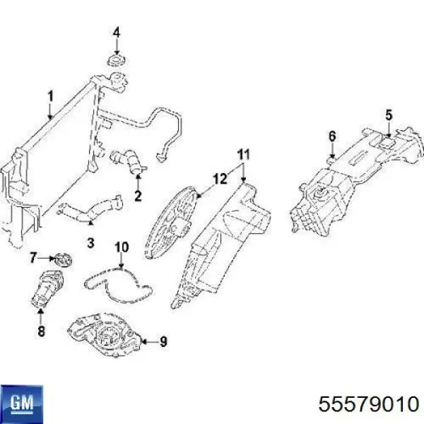 Termostato 55579010 General Motors