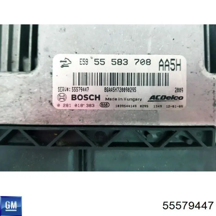 1247163 Opel Módulo de direção (Centralina eletrônica) de motor