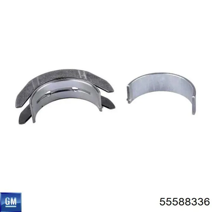 Folhas inseridas de cambota de biela, kit, padrão (STD) 55588336 Peugeot/Citroen