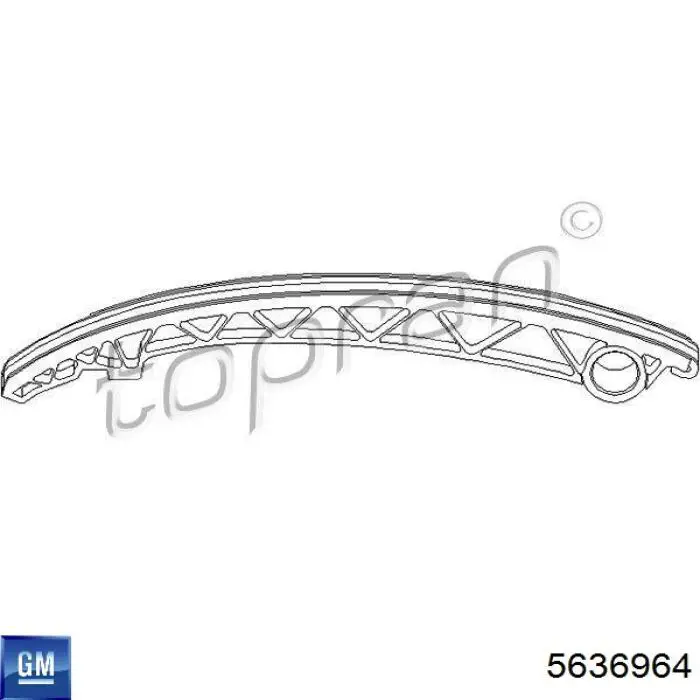 Amortecedor de cadeia do mecanismo de distribuição de gás, esquerdo Opel 5636964 preço, a partir de 8,84 USD