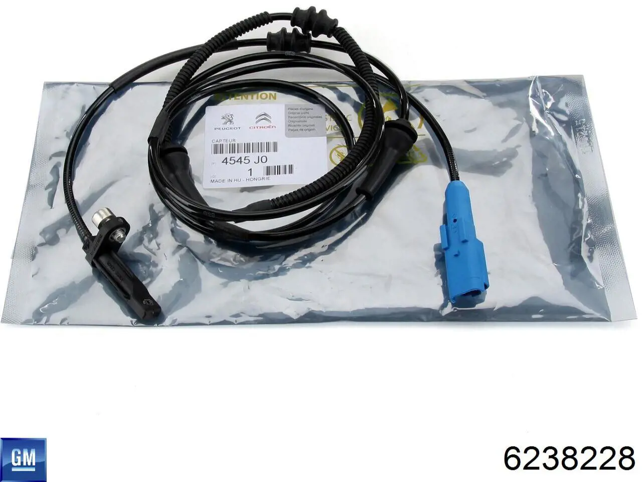 Sensor dianteiro de ABS 6238228 General Motors