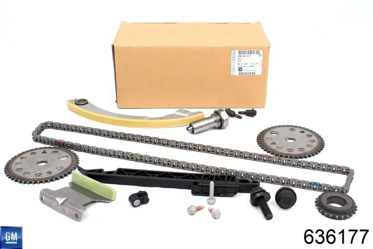 Cadeia do mecanismo de distribuição de gás, kit 636177 General Motors