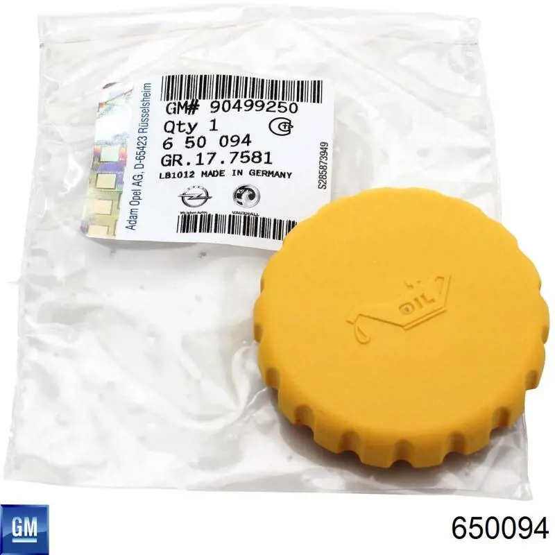 Compre 650094 General Motors Tampa do gargalho de enchimento de óleo
