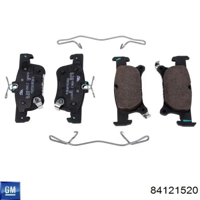 84121520 General Motors Sapatas do freio dianteiras de disco